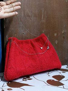 Red Knitted bag