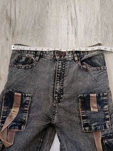 Sc9637 Style 12 Pocket Cargo Bootcut Jeans