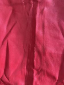 Red Faux Leather Pencil Skirt