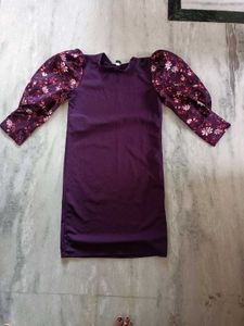 Floral Sleeve Mini Dress