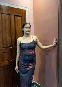 Today Special Offer Abstract Printed Brown Dress