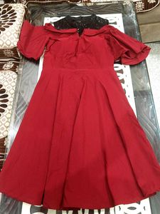 Mini Party Wear Dress With Sequin Work