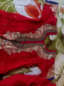 new patiala salwar and heavy worked kameez with du