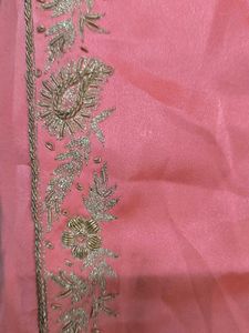zardosi Hand work Saree
