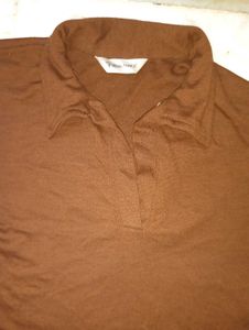Brown Long Sleeve Top