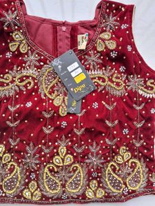 Velvet Heavy Work Girls Lehenga Choli