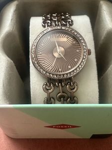 Brown Dial Stone Studded Elegant Women&#39;s Watch