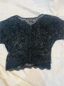 Lace Zip-Up Top or mash to