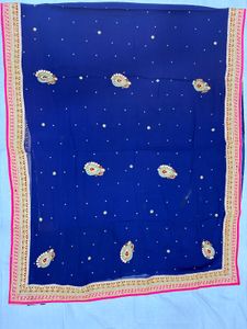 Elegant Blue Saree