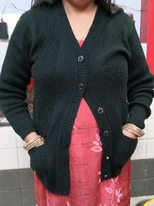 Elegant Black Cardigan Sweater