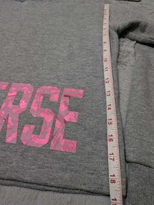 Converse cropped Grey Hoodie