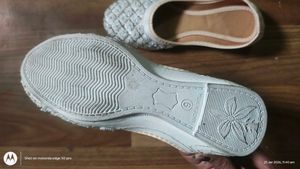 new handwork bellies white and gold cutdana