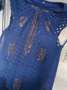 Navy Blue Colour Dress Georgus Beautiful Dres