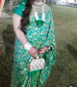 Elegant Green Saree