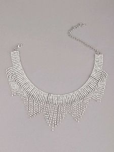 ODETTE Rhinestone Statement Necklace