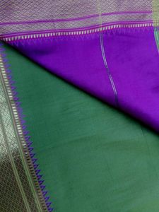 Green &amp; Pink Silk Saree