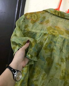 Floral Button-Down Top