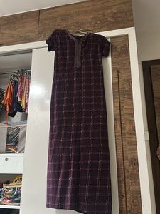 Purple Plaid Nightgown