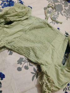 Eyelet Crop Top