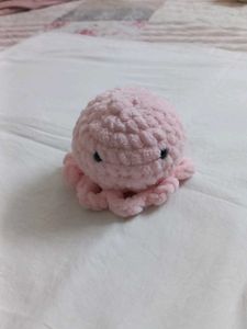 Pink Crochet Octopus Plushie