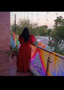 Red One Piece Full Length Dress