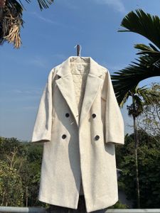 Elegant Cream Trench Coat