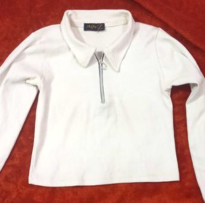 Full Sleeve Polo Neck Top