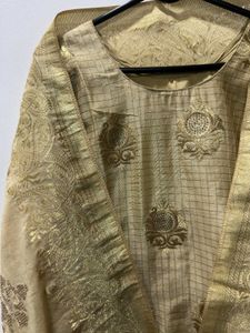 Gold Embroidered Pant Suit
