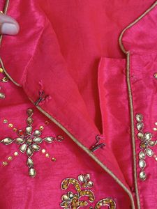 ❗Price Drop❗Gown With Pants N Banarsi Dupatta