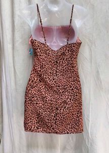 101611. Leopard Print Mini Dress