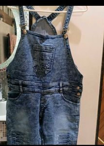 Denim jumpsuit for girls