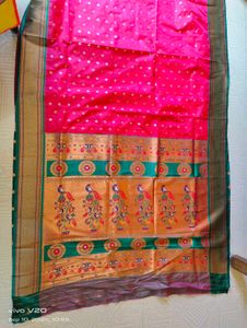 Silk Saree with Peacock Design