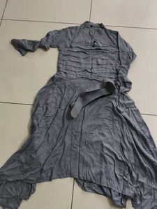 Gray Asymmetrical Dress