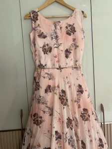 Floral Printed Georgette Gown