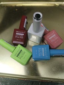 Five Gel Nailpaints Used Twice