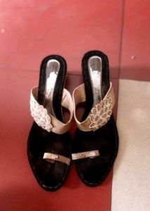 Embellished Slip-On Heels