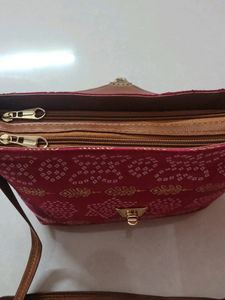 Bandhani Print Crossbody Bag