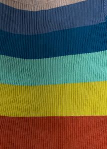 Bright Y2K Stripe Knit Top – Never Worn