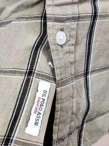 us polo premium mens checked shirt