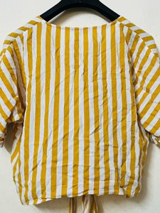 Yellow Striped Top