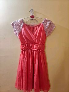 Cute Coral Mini Dress