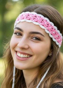 Combo Of Two  Crochet Flower Headband.