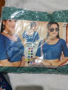 Lycra Blouse TEAL colour Free Size