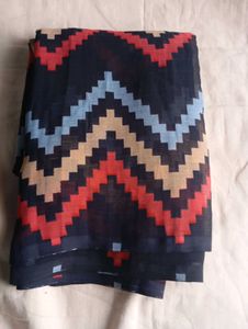 Georgette Used  Block Saree