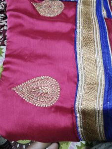 Elegant Silk Pink Saree