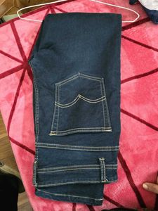 Dark Blue Straight Jeans