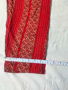 Red Floral Print Kurti