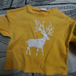 Yellow Sweatshirt For Kids (Boys/ Girls/ Unisex)