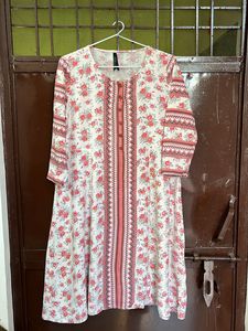 Here And Now A Line Printed Kurti