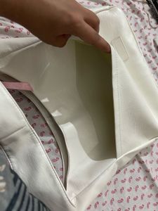 Savana White Hobo Bag